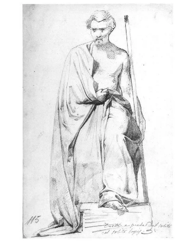 Studio di panneggio - Museo Civico Villa Pallavicino, Busseto, Parma
